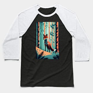 abstract fox in the forest Baseball T-Shirt